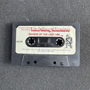 Vintage Buena Vista Read-Along Adventure Audio Cassette Raiders Lost Ark 1981